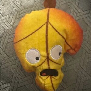 Bark Box Plush Dog Toy 1 leaf from an autumn tail, fall theme